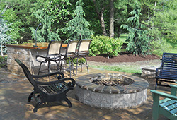 Fire Pits: Pathway Paver Sitting Area